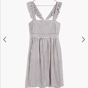 Madewell - NWT - Striped Ruffle-Strap Empire Dress - SZ:00